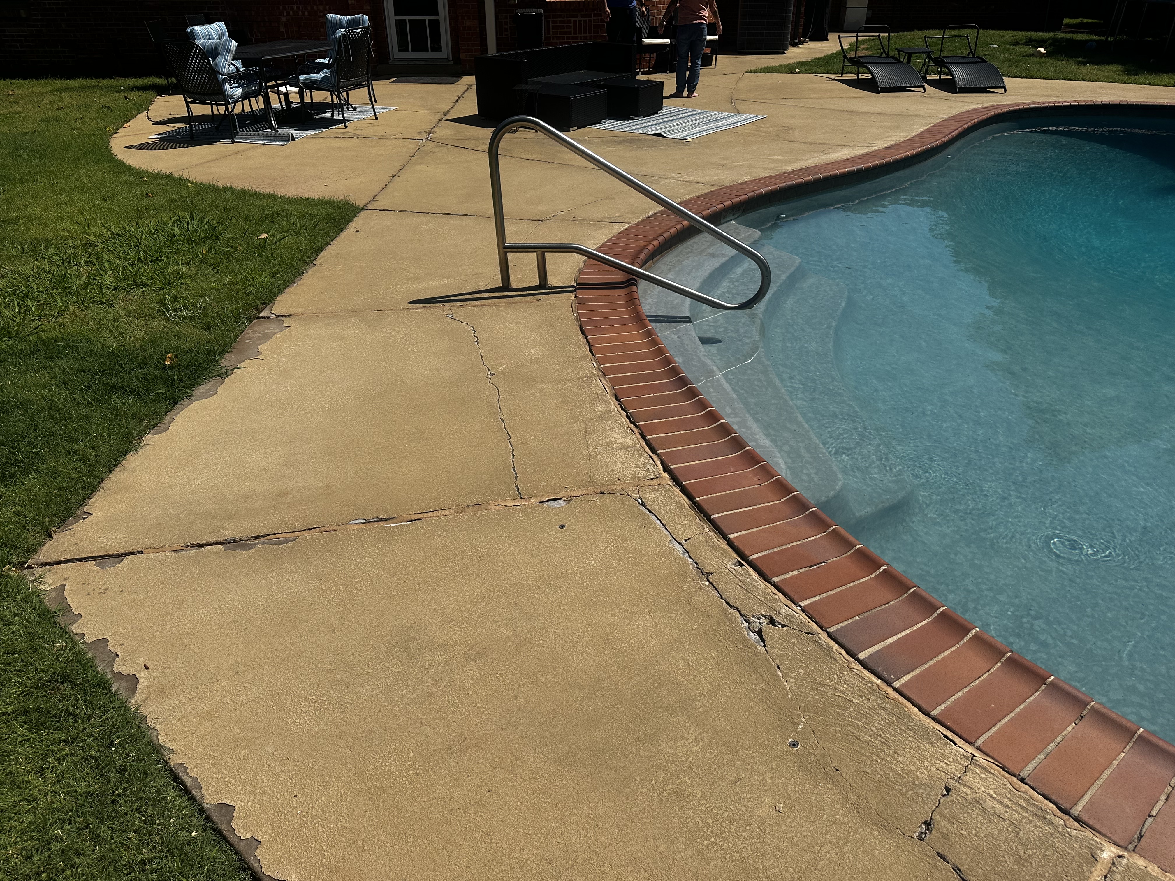 Before: Old pool deck